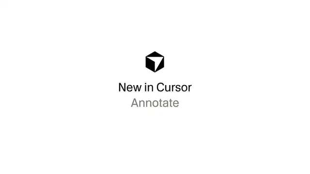 Image from the post by @cursor_ai on X: Cursor's design mode adds Annotate for visual prompts